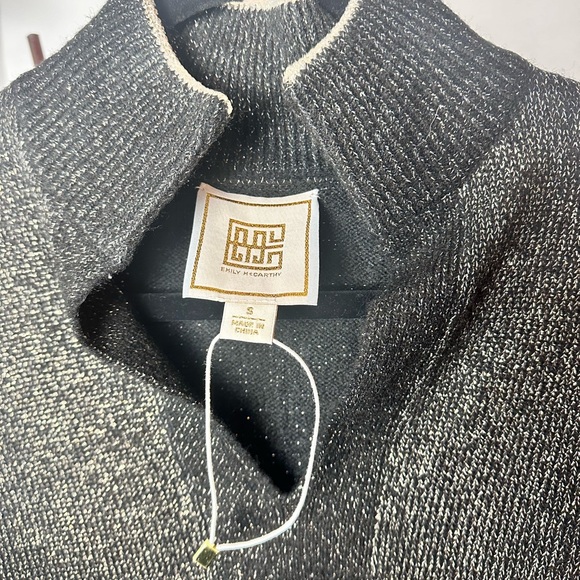 #71 EMILY MCCARTHY Lolli Sweater Metallic Gold & Black size S - Picture 6 of 6